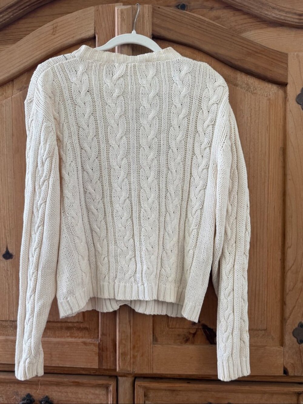 Vintage Melbourne Country Cream Embroidered Cardigan Womens M